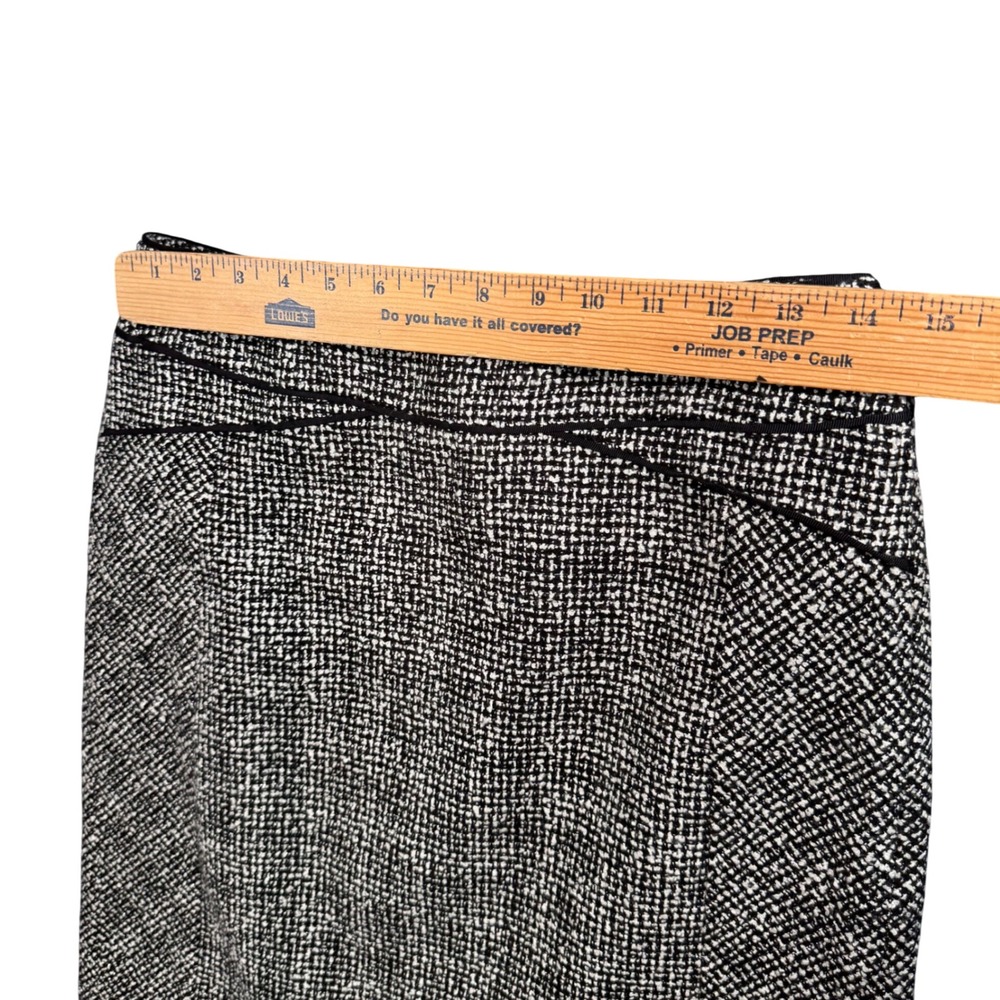 White House Black Market Skirt Womens 4 Tweed Mini A Line Academia Chic - Picture 6 of 8